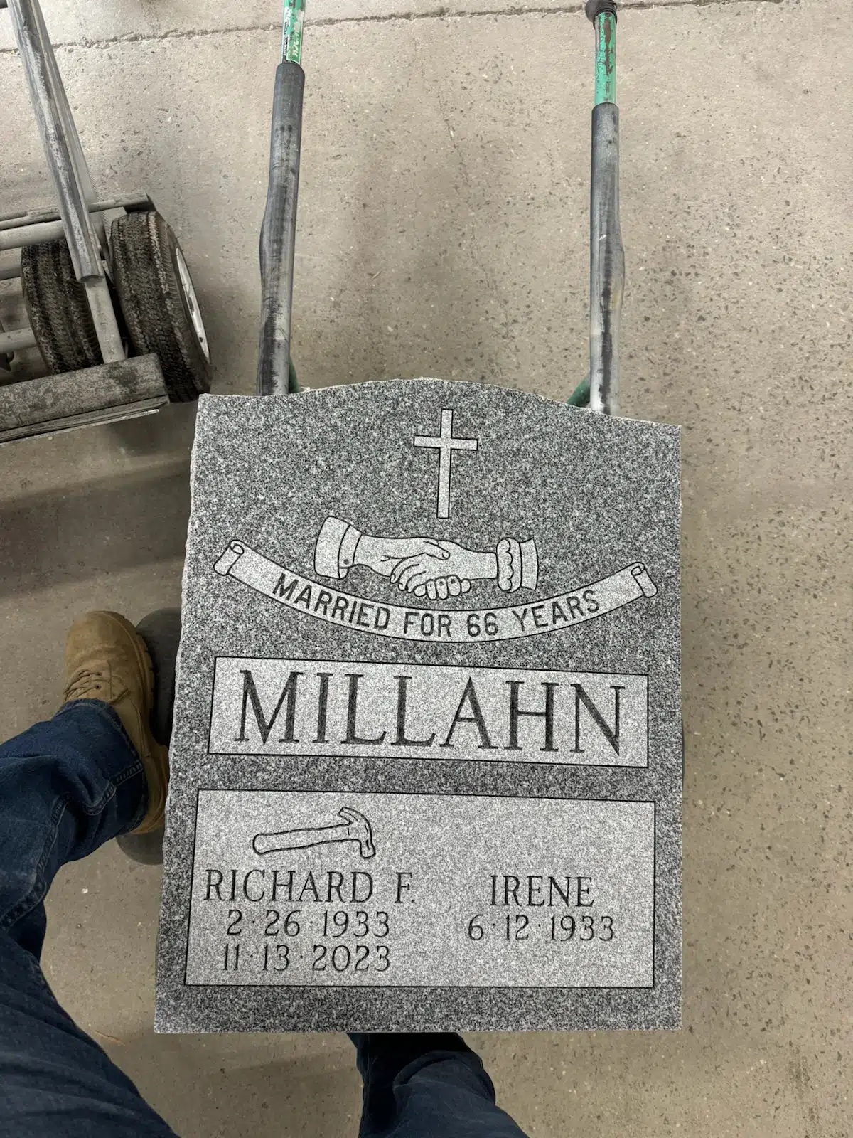 Granite Headstone Pricing hand-carved by NJ Headstone Prices in NJ — image 2